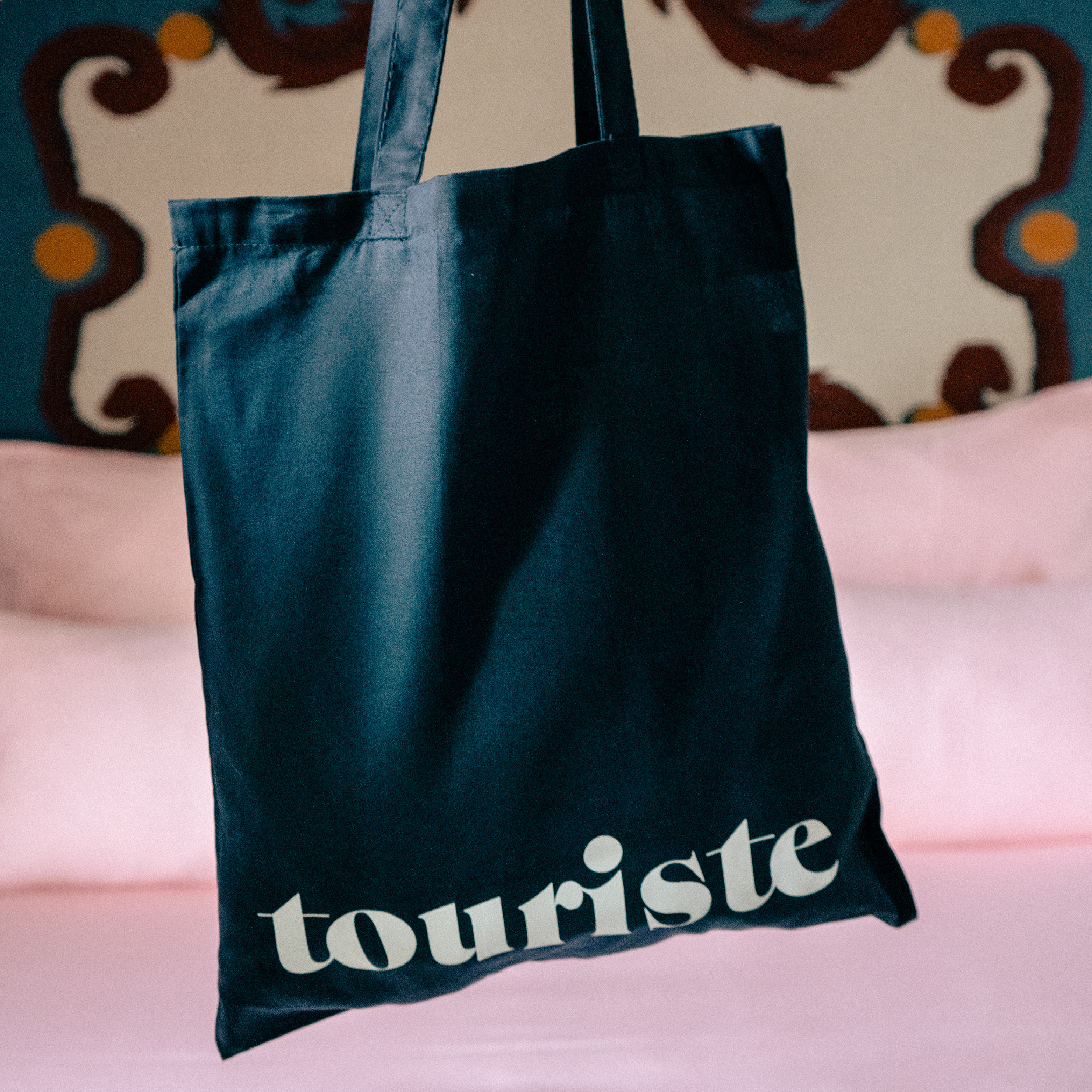 Tote Bag Touriste Bleu