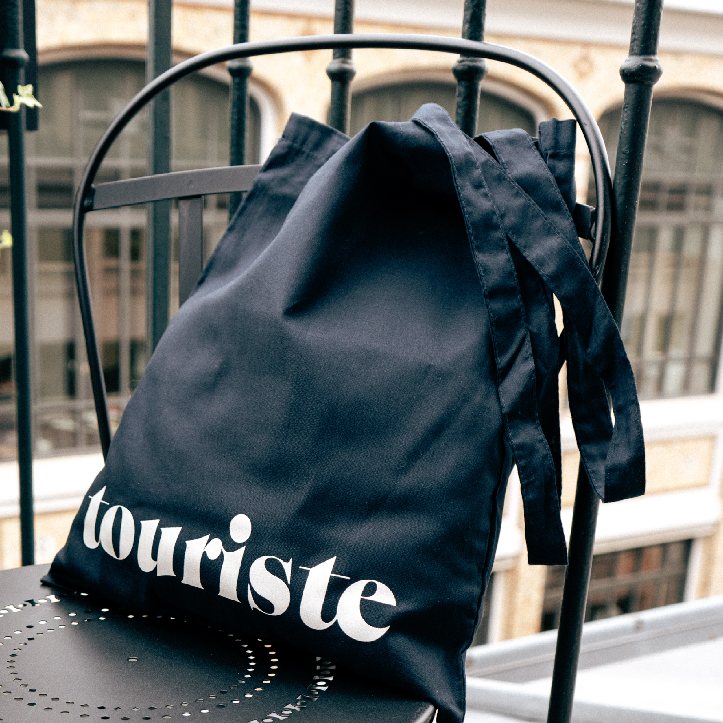 Tote Bag Touriste Bleu